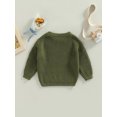 thumbnail image 4 of Faithtur Toddler Baby Round Neck Sweaters, Long Sleeve Solid Color Loose Knitted Pullovers, 4 of 9