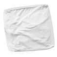 thumbnail image 4 of High Stretch Velvet Square Ottoman Cover Elastic Bottom for Living Room Washable White, 4 of 8