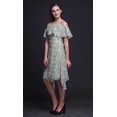 thumbnail image 3 of Bimba Robe Droite à Épaules Dénudées pour Femmes, Tunique de Fête à Col Rond Imprimée Damassé Rose - Grand, 3 of 6