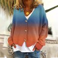thumbnail image 2 of MeetoTime Women's 2024 Fall Knit Cardigans Open Front Long Sleeve V Neck Button Loose Cardigan Sweaters, 2 of 5