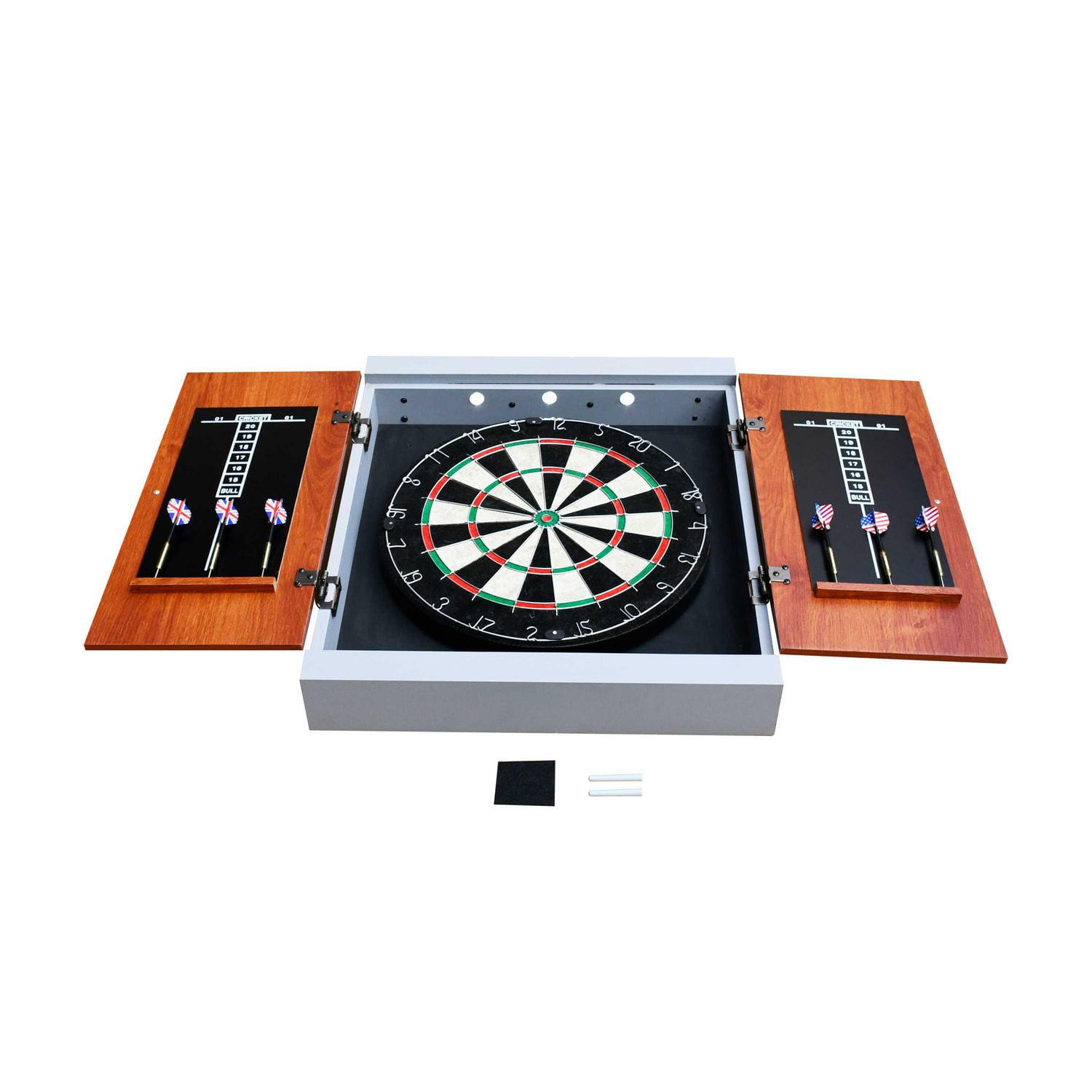 Geneva Dartboard and Cabinet Set