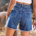 thumbnail image 5 of JMYHOAM Jeans Short en Jean pour Femmes Shorts Décontractés Mo Taille Haute, 5 of 5