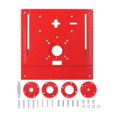 thumbnail image 1 of GROWTH TANK Plaque d'Insertion pour Table de Routeur, Planche Rabattable pour Fraisage en Bois, Accessoire 9.6x9.4 Pouces, Résistant à l'Usure pour Bancs de Menuiserie, Alliage d'Aluminium, Rouge, 1 of 9