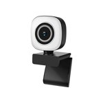 1080P/2K/4K USB2.0 Interface Web Camera with Microphone Automatic Focus Streaming Computer Webcam for Video Conference - Black White