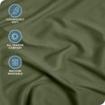 thumbnail image 2 of Bare Home Drap-Housse - Premium 1800 Collection - Poche Profonde - Ultra Doux, Résistant aux Plis - Short Grand, Cypress, 2 of 8