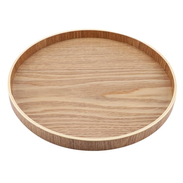 Herwey Wooden Serving Tray Plate for Tea Set Fruits Candies Food Home Decoration,Serving Tray, Wooden Serving Plate