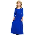 thumbnail image 3 of Robe Longue Décontractée à Fleurs pour Filles à Manches Longues avec Poches, Robes de Vacances, Robe Longue à Manches Longues pour Filles Longueur au Sol, 3 of 5