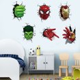 thumbnail image 3 of Superhero Wall Stickers for Kids 3D Superheroes Wall Sticker, 3 of 5