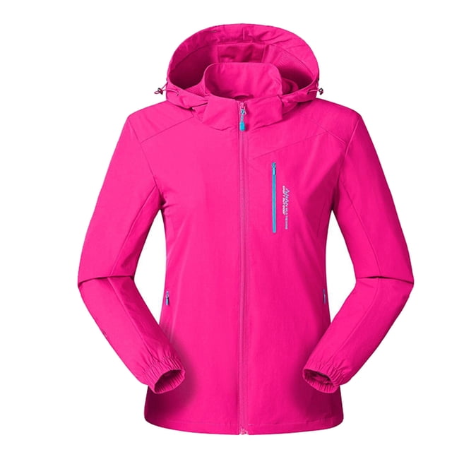 Pisexur Manteau d'Hiver pour Femme Imperméable, Veste de Pluie Légère, Coupe-Vent d'Extérieur, Manteau de Pluie pour la Randonnée, le Voyage, la Course
