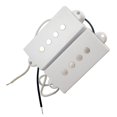 thumbnail image 3 of lionlar Electric Bass Open Humbucker Pickups Bridge Neck for 4-String Bass White, 3 of 5