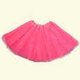 thumbnail image 3 of Girls Tutu Skirt Layered Star Sequins Princess Performance Dance Dress for 3-9 Years, 3 of 4