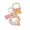 thumbnail image 2 of Porte-clés 26 Lettres Butterfly Femmes Compact Longue Durée Porte-Clés Décoration de Sac, 2 of 8