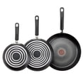 thumbnail image 1 of T-fal Ensemble de 3 Poêles, Aluminium Forgé de Forte Épaisseur avec Revêtement Antiadhésif en Titane, Va au Lave-Vaisselle, 1 of 6