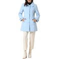 thumbnail image 2 of INSPIRE CHIC Manteaux pour Femmes Col Peter Pan Boutonnage Simple devant à Boutons Manteaux d'Hiver TP Bleu Pâle, 2 of 6