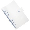 thumbnail image 2 of Binder Cover Bouton-Pression Classeur Transparent Couverture de Carnet Rechargeable, 2 of 8