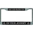 thumbnail image 1 of Que Dieu Vous Bénisse Chromé License Plaque Cadre, 1 of 1