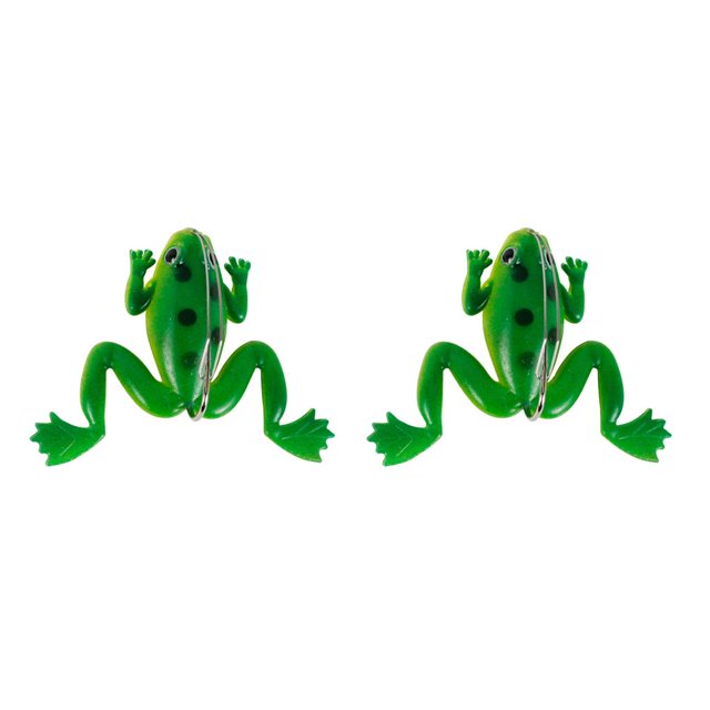 QualitChoice False Bait Surface Lure Low-Resistant Strong Toughness Steel Wire Baffle Bionic Fishing Tools Simulated Fish Scale Pattern Green 2Set