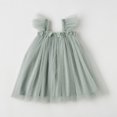 thumbnail image 2 of MHFRRA Robe de Printemps pour Filles Robe de Fête à Manches Volantes pour Tout-Petits Robe de Fête Dansante Vêtements 12-18 Mois, 2 of 4
