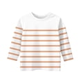 thumbnail image 4 of MeetoTime T-shirt pour Enfants, Mode, Couleur Unie, Imprimé, Manches 3/4, Col Rond, Hauts, Tout-Petits, Enfants, pour Garçons et Filles, 4 of 4