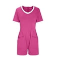 thumbnail image 3 of LSLJS Women's Summer Casual Short Sleeve Rompers Loose Shorts Overalls Jumpsuit with Pockets, 3 of 5