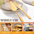 thumbnail image 4 of Cake Cutting Set for Wedding, Pie Server, Stainless steel Wedding Cake Knife and Server set, Golden Cake Cutter for Birthday, Parties and Events (Gold Serving Set), 4 of 5