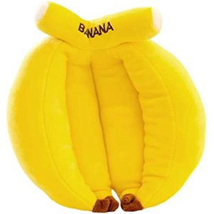 Banana Microwavable Heating Pad - 8.7"Warm Cute Cozy Soft Heatable Stuffed Animal - Hot and Cold Therapy for Cramps, Back, and Neck Pain Relief