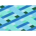 thumbnail image 1 of Ahgly Company Machine Washable Indoor Rectangle Transitional Dark Turquoise Green Area Rugs, 8' x 10', 1 of 7