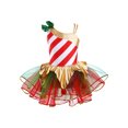 thumbnail image 3 of iefiel Robe de Danse de Noël à Rayures Canne de Bonbon pour Filles Justaucorps Tutu de Ballet Robes de Patinage Artistique sur Glace Rouge 14, 3 of 7