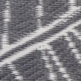 thumbnail image 3 of 6'x9' Tropical Leaves Pewter Polyweave Rug, 3 of 5