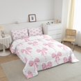 thumbnail image 3 of Erosebridal Princess Bow Comforter Sets Full Size, Romantic Heart Comforters & Duvets, Cartoon Princess Decor, Reversible, 3 of 7