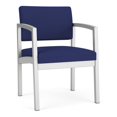 thumbnail image 1 of Lenox Steel Reception Waiting Room Healthcare Guest Chair / Silver Steel / Blue, 1 of 5