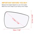thumbnail image 3 of Unique Bargains 1 Pcs Rearview Right Side Heated Mirror Glass Backing for Hyundai Elantra 11-17 Elantra GT 13-17 Accent 12-17, 3 of 8