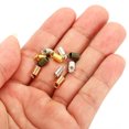 thumbnail image 5 of Unique Bargains Cord End Caps, 100Pcs 4.5x9.5mm Metal Spring Coil End Tips Crimp Terminators Caps Silver White, 5 of 5