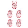 thumbnail image 1 of Baohd Sac de Ballon en Maille 1/2/3/5 Sac de Transport en Filet Blanc Rouge 5 Pcs, 1 of 1