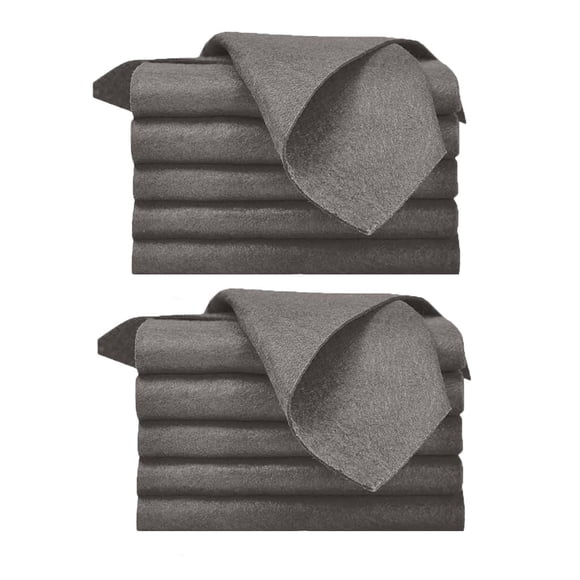 Microfiber Cleaning Cloths for Glass and Mirrors, Lint-Free Absorbent Reusable Rags for Kitchen, Bathroom, Windows, 10 Pack
