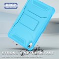 thumbnail image 5 of Soke Case for iPad 10th Generation 10.9-inch 2022 with Built-in Screen Protector and Kickstand Rugged Full Body Protective Cover for New Apple iPad 10.9 Inch - Cyan Blue, 5 of 5