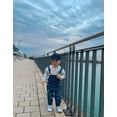 thumbnail image 3 of KIDSCOOL SPACE Baby Boy Girl Jean Overalls,Toddler Ripped Denim Cute Workwear, 2-3 Years, 3 of 8