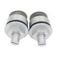 thumbnail image 2 of DYNWAVECA 2 Pieces Front Shock Absorption Screws Cover Cap Metal Easy Installation Motorcycle Replacement for CBR250 250 Accessories Silver, 2 of 9