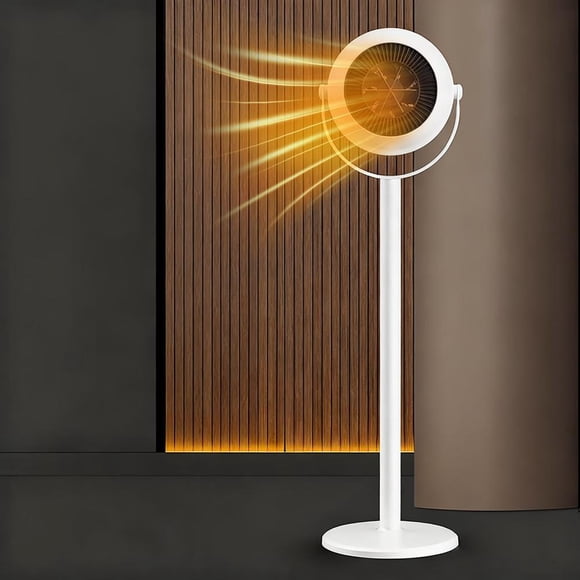 Feltree Adjustable Telescopic Portable Tower Heater, Floor Standing Warm Air Blower with Overheat Protection for Winter