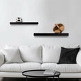 thumbnail image 4 of Hometrends 18 inch Black Floating Shelves - 2 PC Set, 4 of 8