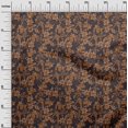 thumbnail image 3 of oneOone Rayon Rust Brown Fabric Asian Floral Sewing Material Print Fabric By The Yard 56 Inch Wide, 3 of 4
