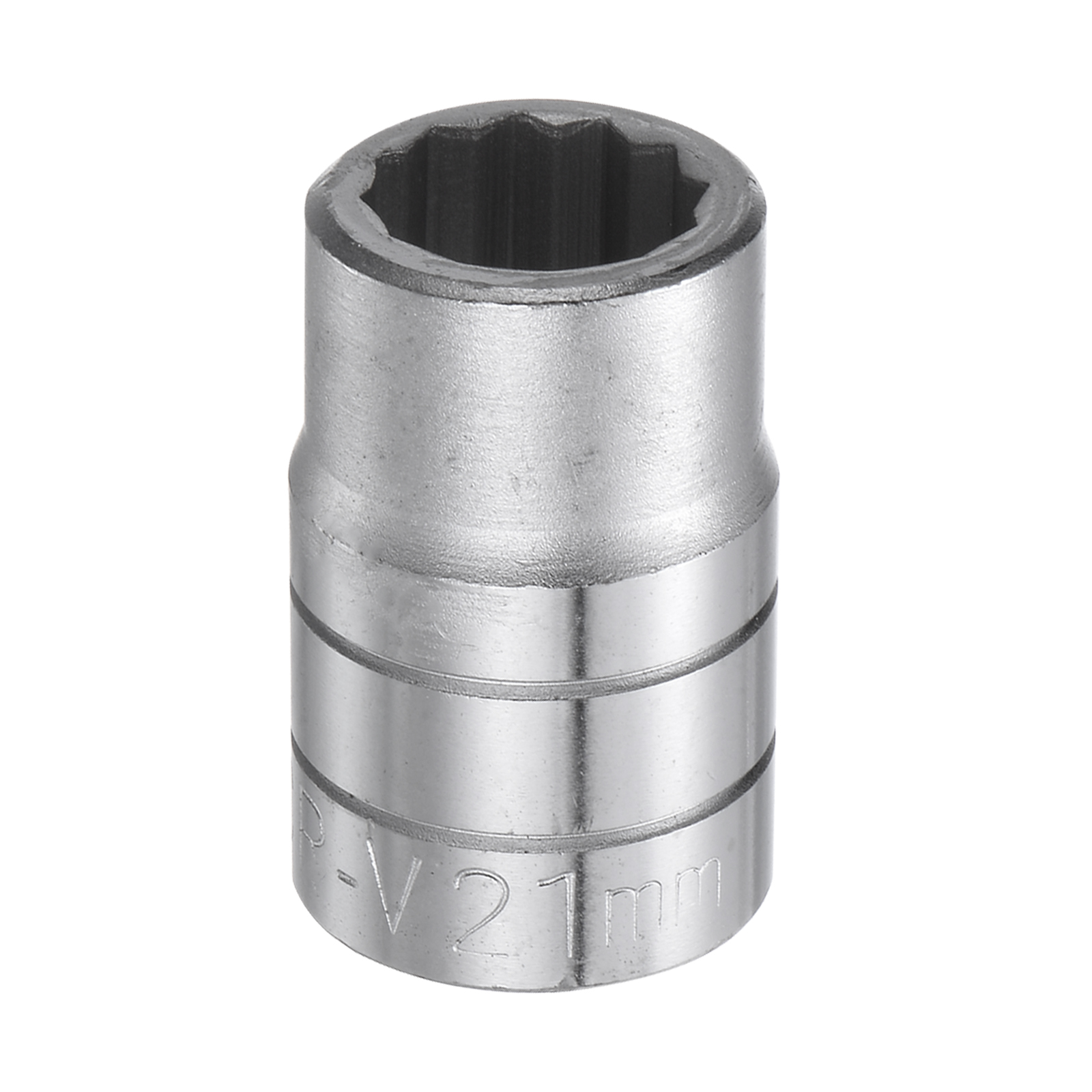 Unique Bargains 21mm 12 Point Shallow Socket 3/4' Drive Standard Metric Chromium Vanadium Steel