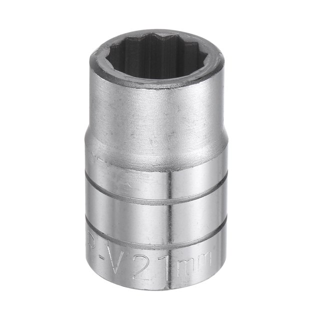 Unique Bargains 21mm 12 Point Shallow Socket 3/4' Drive Standard Metric Chromium Vanadium Steel