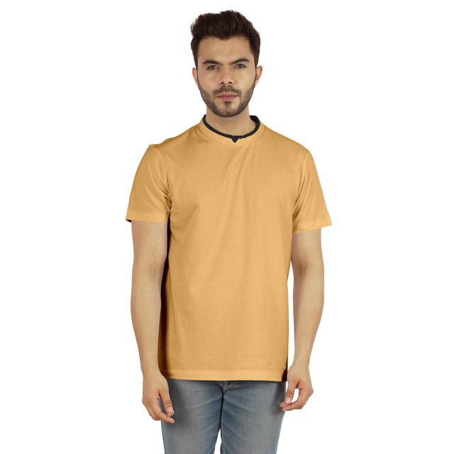 Inkmeso T-Shirt Basique pour Homme à Col Rond Coupe Régulière Uni à Manches Courtes