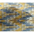thumbnail image 4 of oneOone Viscose Chiffon Fabric Chevron Kasuri Printed Fabric 1 Yard 42 Inch Wide, 4 of 4