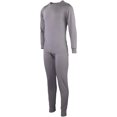 thumbnail image 2 of SLM Men's Two Piece Fleece Thermal Underwear Set Long Johns Top and Bottom Gift, 2 of 2