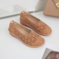 thumbnail image 3 of XZNGL Chaussures Plates pour Femmes à Talon Compensé Ajouré Décontractées Grande Pointure Chaussures Simples, 3 of 9