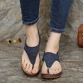 thumbnail image 4 of Summer Women Fashion Clip Toe Wave Embroidery Sandals, 4 of 9