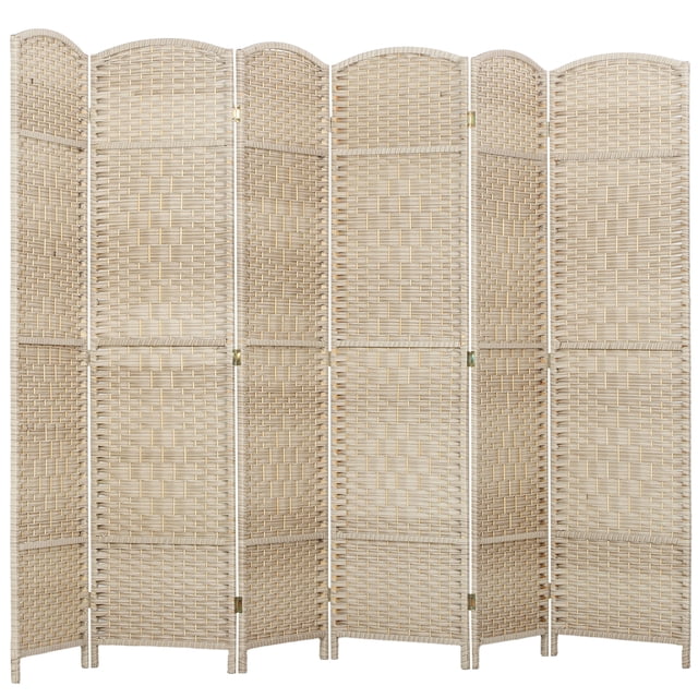 HOMCOM 6 Ft Folding Room Divider, Privacy Screen for Home Office Bedroom