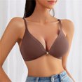 thumbnail image 1 of LSLJS Ladies Traceless Comfortable No Steel Ring Breathable Gathering Front Opening Buckle Bra Woman Underwear, 1 of 6